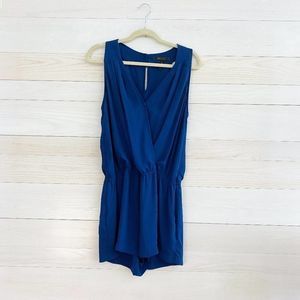 BCBGMAXAZRIA Thalia Romper in Royal Blue